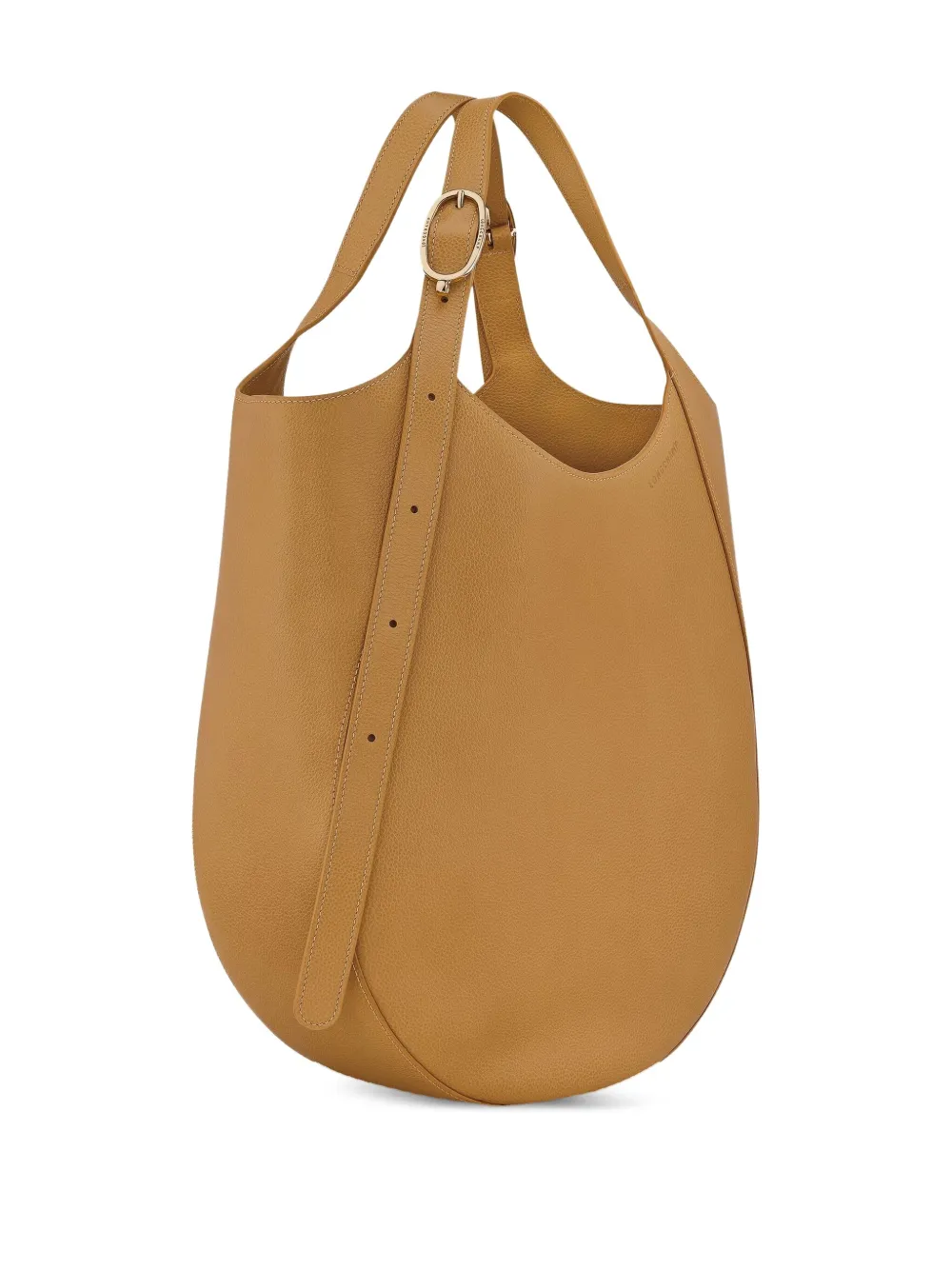 Longchamp Le Foulonné leren tas - Bruin