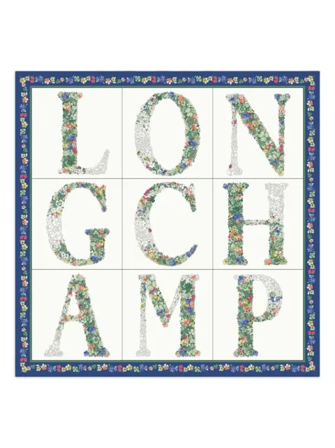 Longchamp Le Jardin Longchamp silk scarf