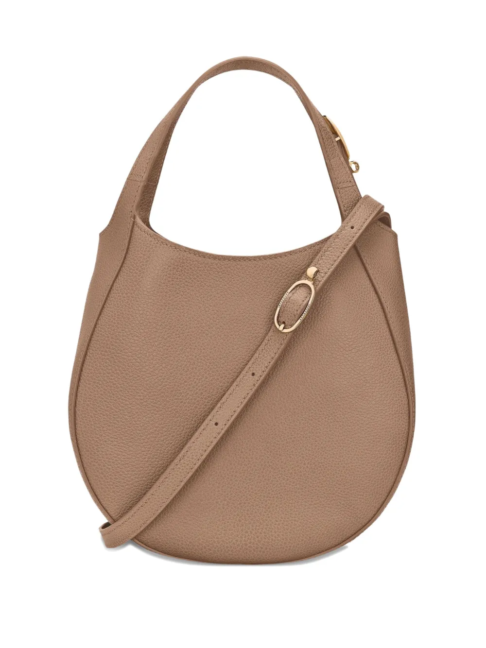 Longchamp small grained-leather handbag - Toni neutri