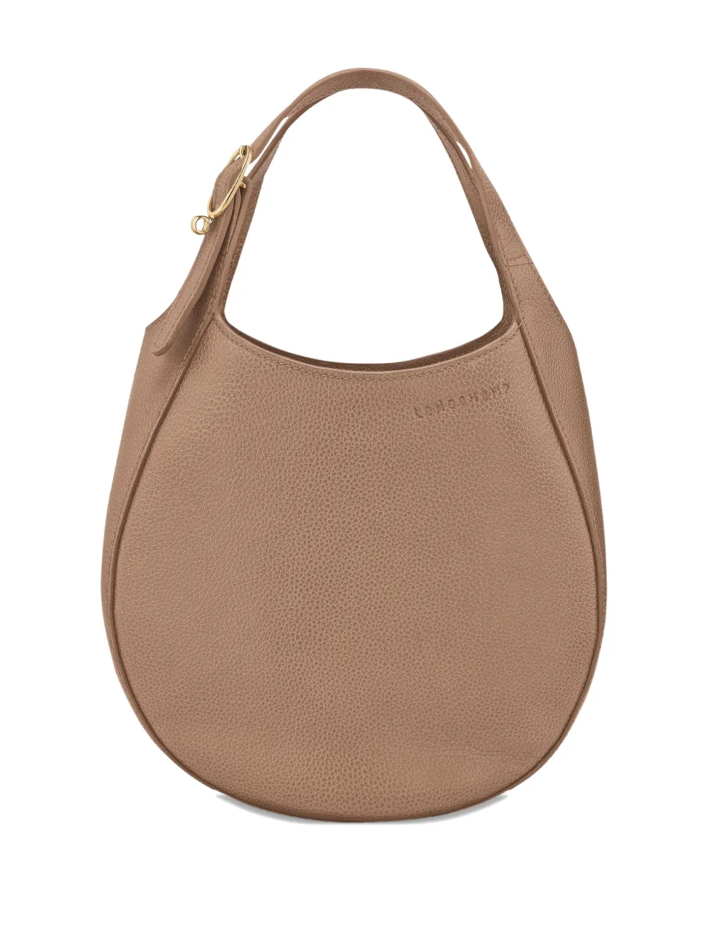 Longchamp Kleine handtas van bewerkt leer Beige