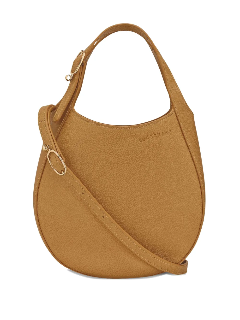 Longchamp small grained-leather handbag - Giallo