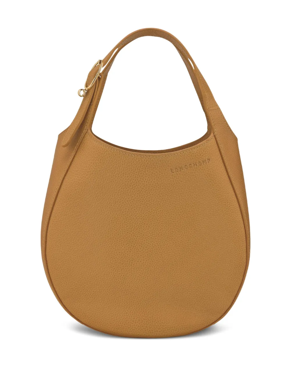 Longchamp Kleine handtas van bewerkt leer Geel