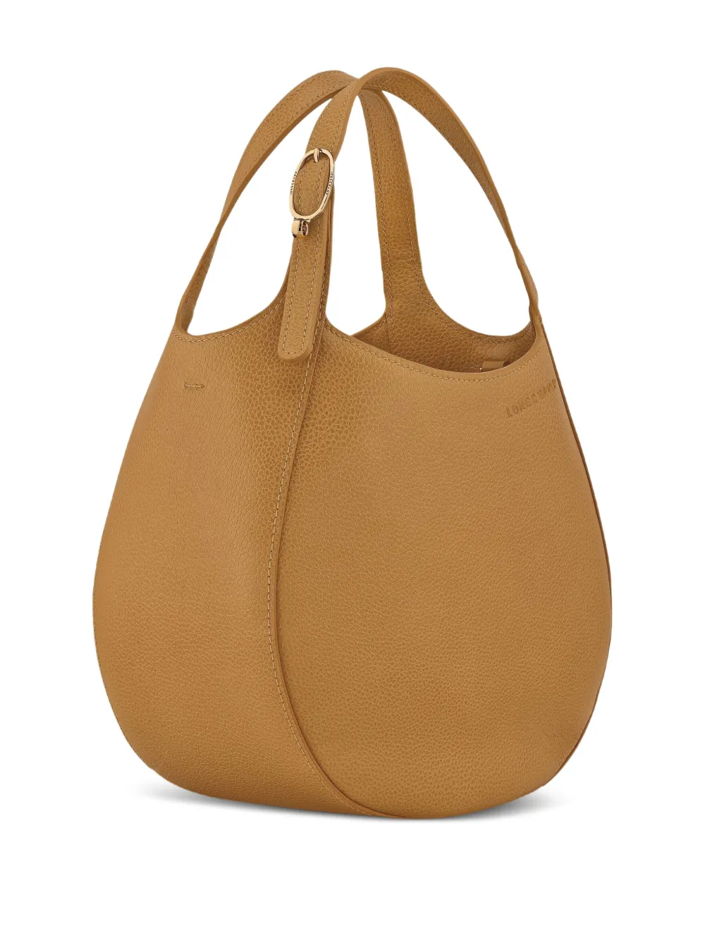 Longchamp Kleine handtas van bewerkt leer Geel
