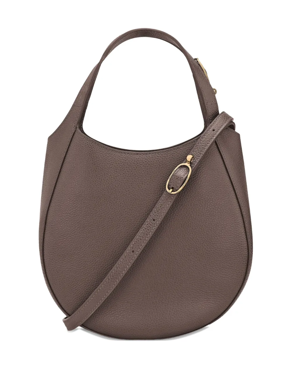 Longchamp Le Foulonné leren shopper Bruin