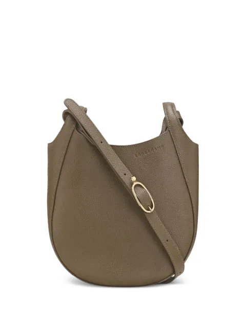 Longchamp small Le Foulonné grained leather cross body bag