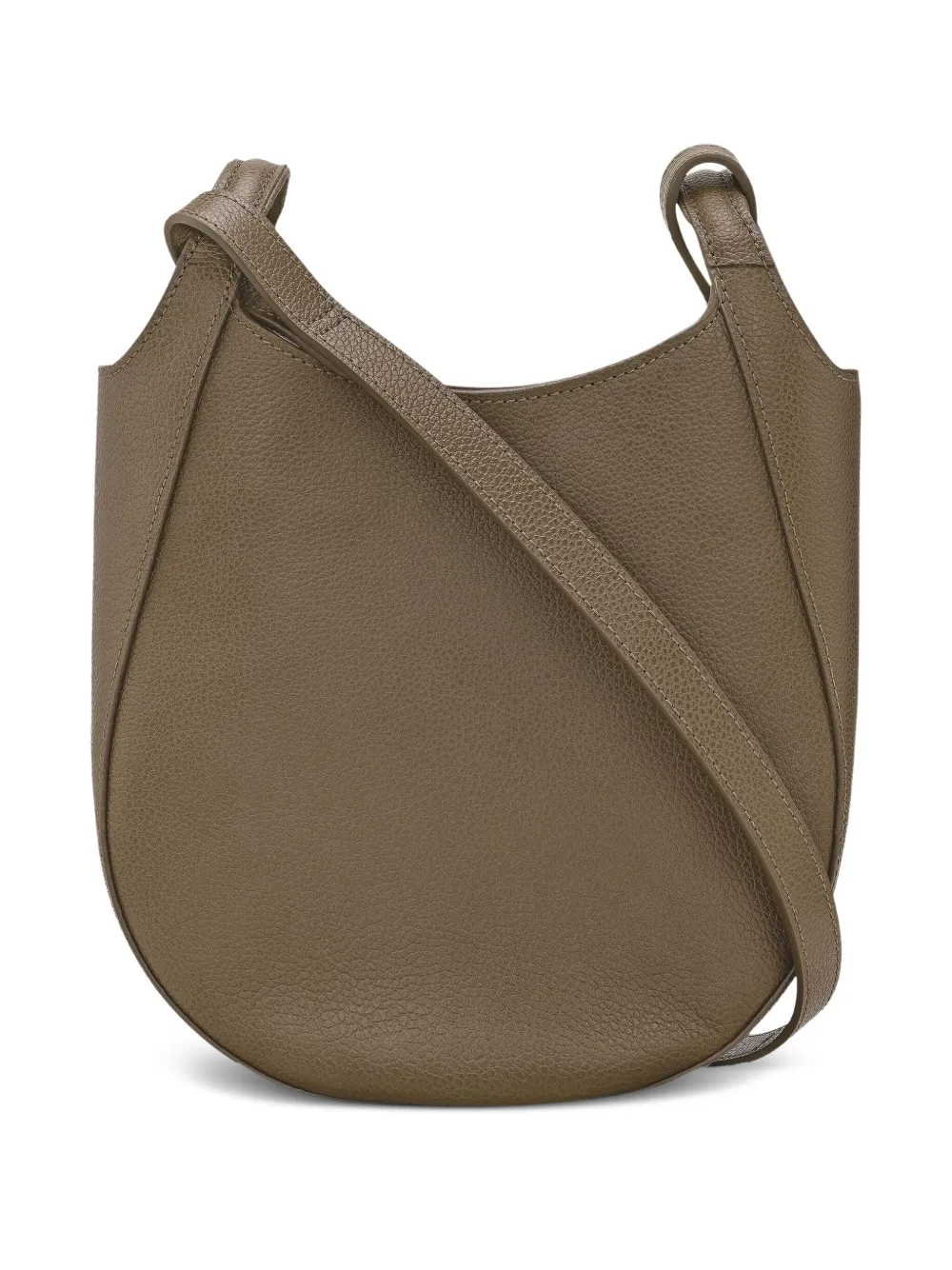 Longchamp Kleine Le Foulonné crossbodytas van bewerkt leer Groen