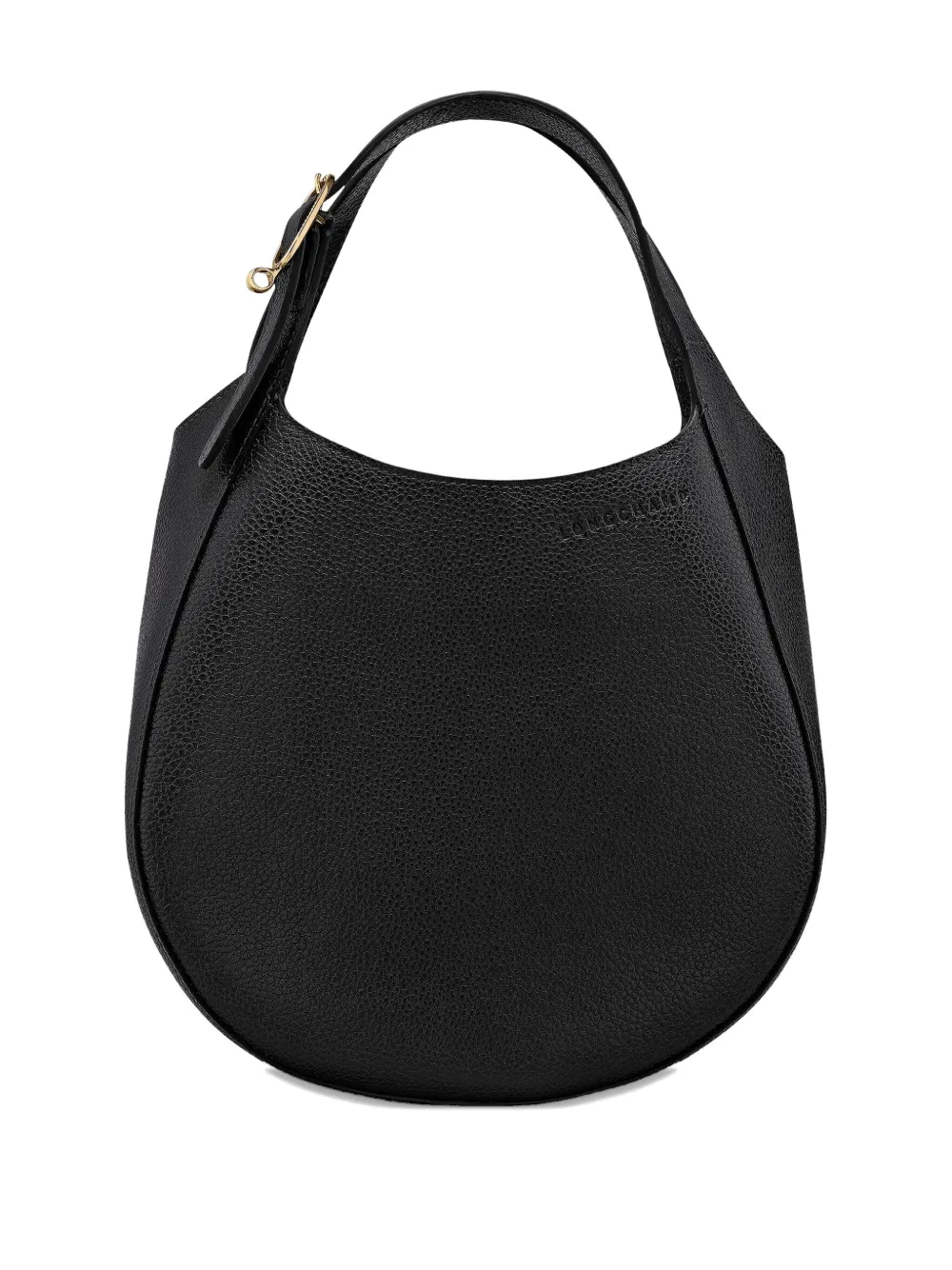 Longchamp Kleine handtas van bewerkt leer Zwart