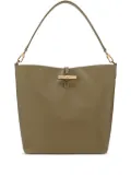 Longchamp Bamboo clasp leather shoulder bag - Green