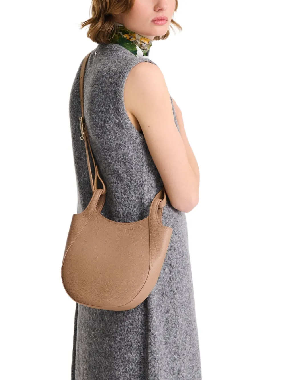 Longchamp small Le Foulonné leather cross body bag | Image 2