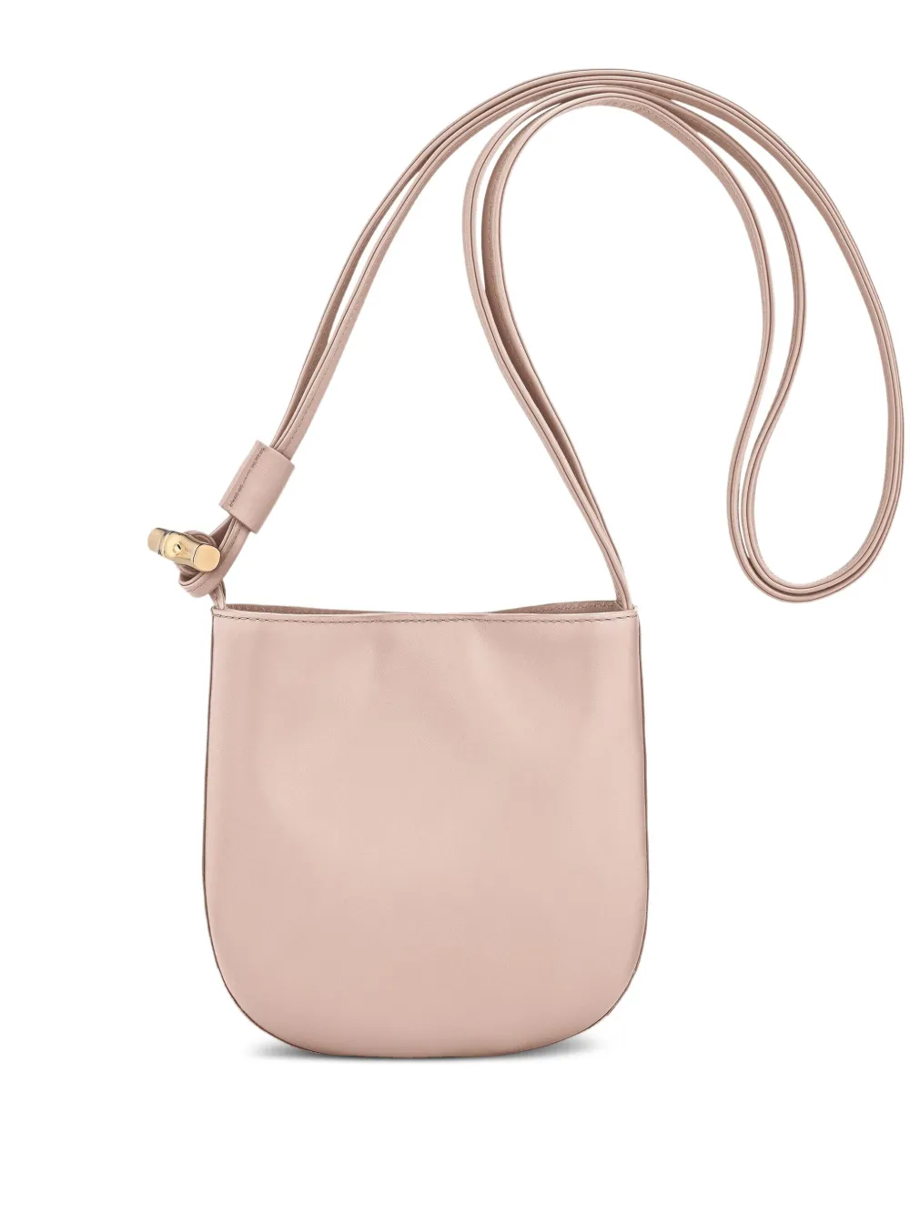 Longchamp Le Roseau S leather shoulder bag Roze
