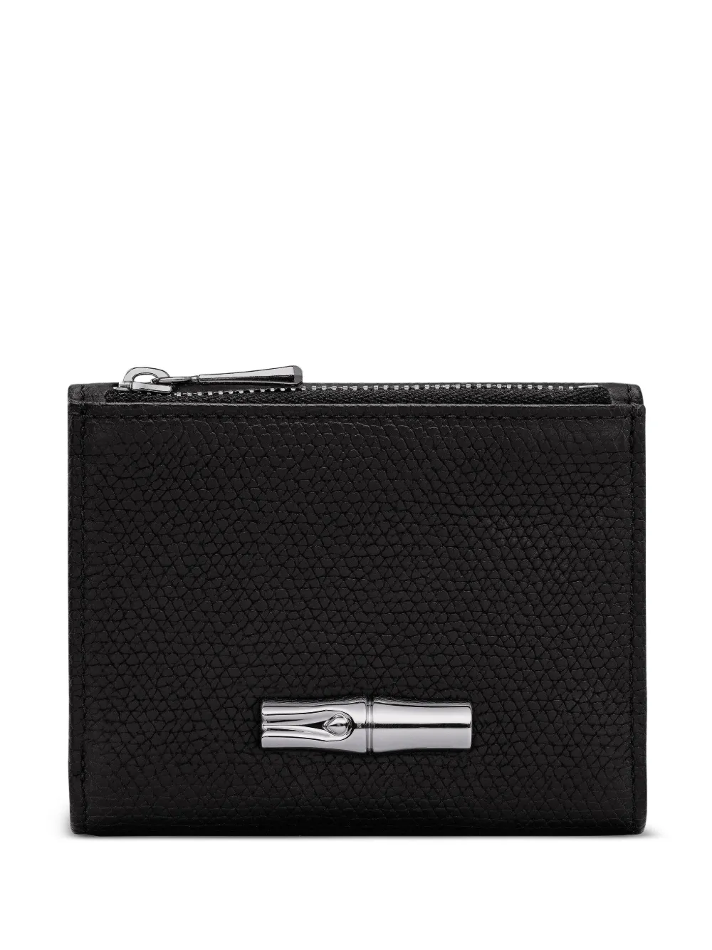 Longchamp Le Roseau カードケース - ブラック Longchamp Le Roseau カードケース - ブラック