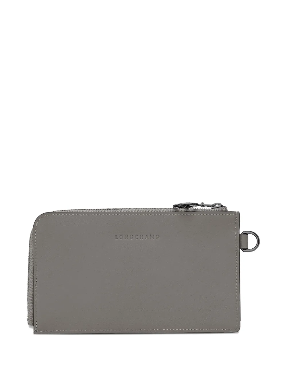 Longchamp Le Pliage Xtra leather clutch bag - Grijs