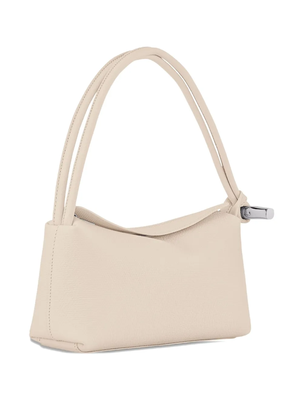 Longchamp Le Roseau schoudertas met dubbele handgreep en textuur Wit