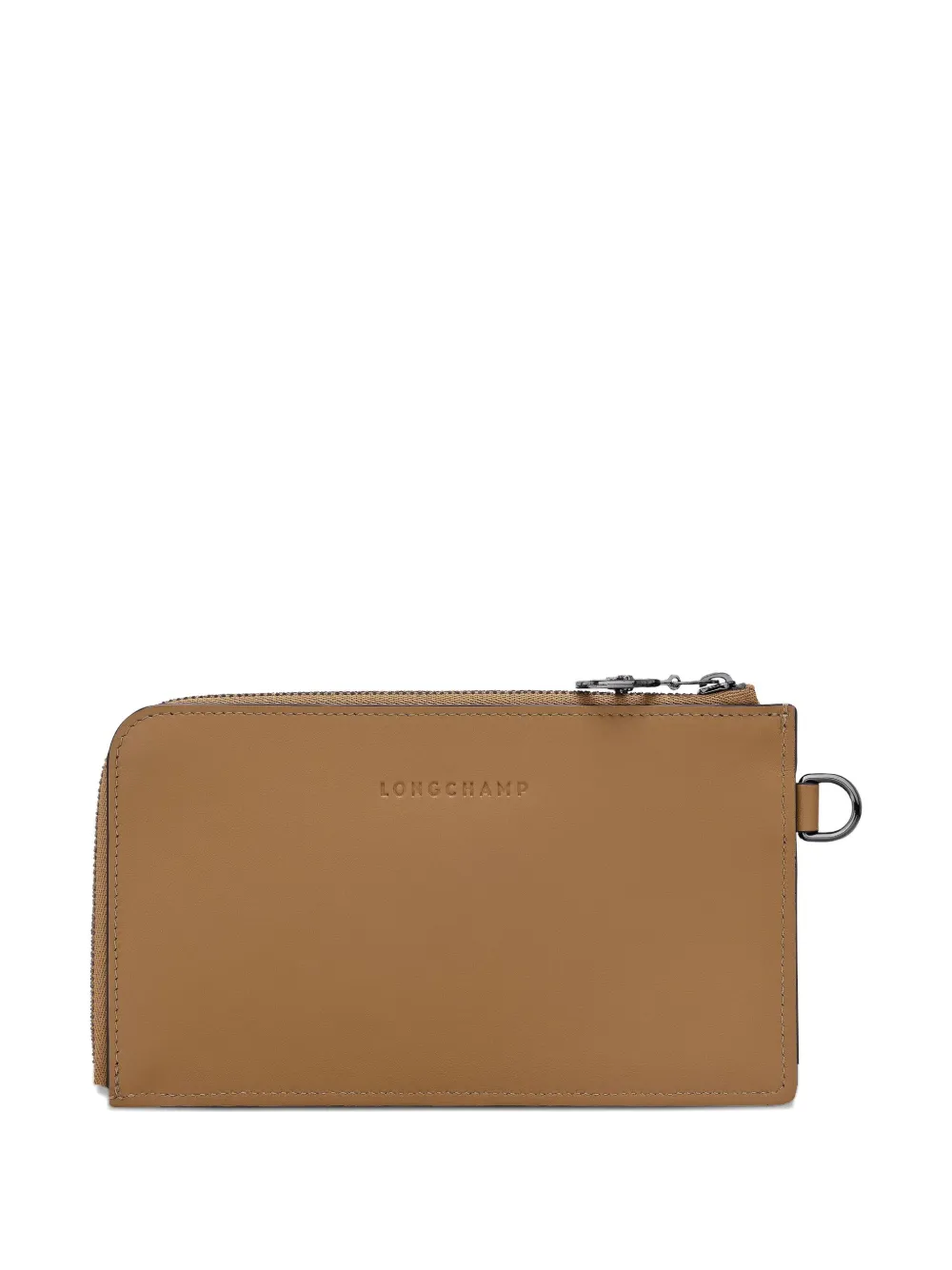 Longchamp Le Pliage Xtra leather clutch bag - Bruin