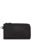 Longchamp Le Pliage zippered leather wallet - Black