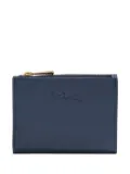 Longchamp logo-embossed compact wallet - Blue