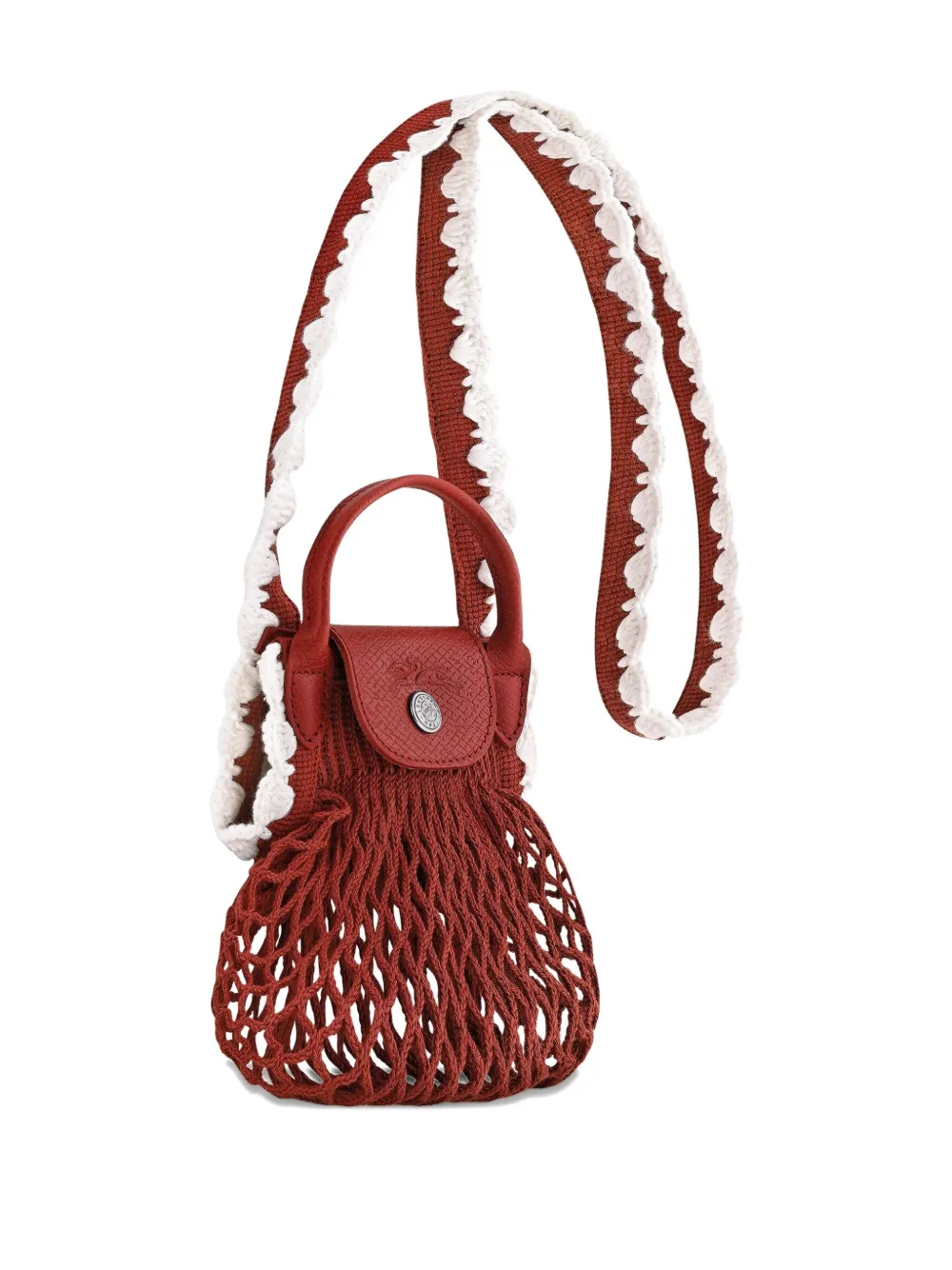 Longchamp Le Pliage kleine schoudertas Rood