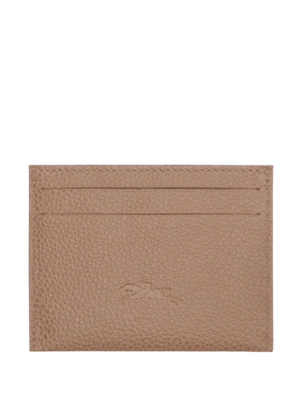 Longchamp The Foulonné leren pasjeshouder Beige