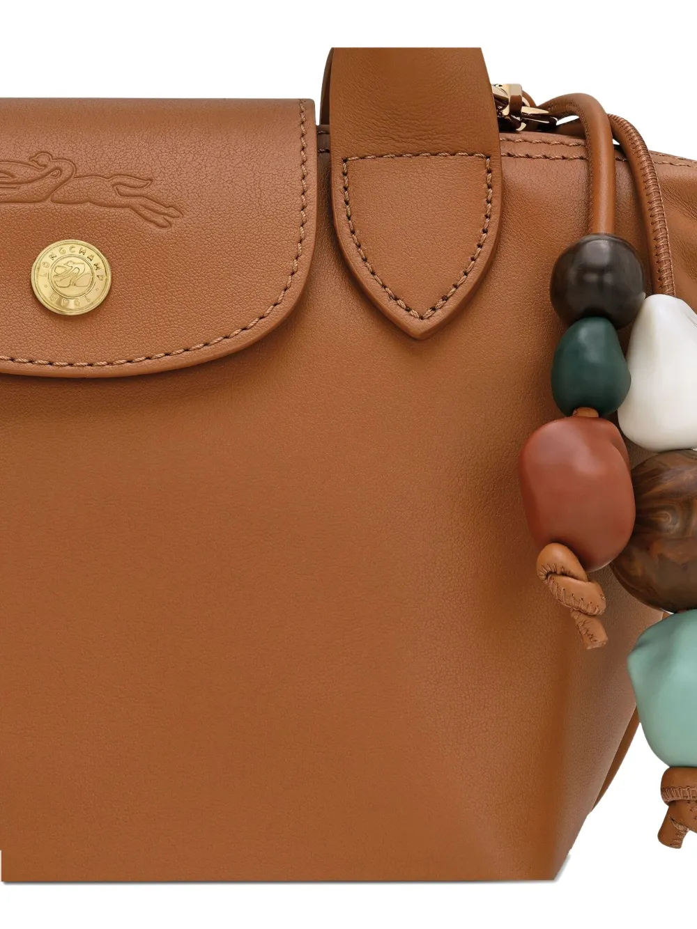 Longchamp XS Le Pliage Xtra leren shopper Bruin