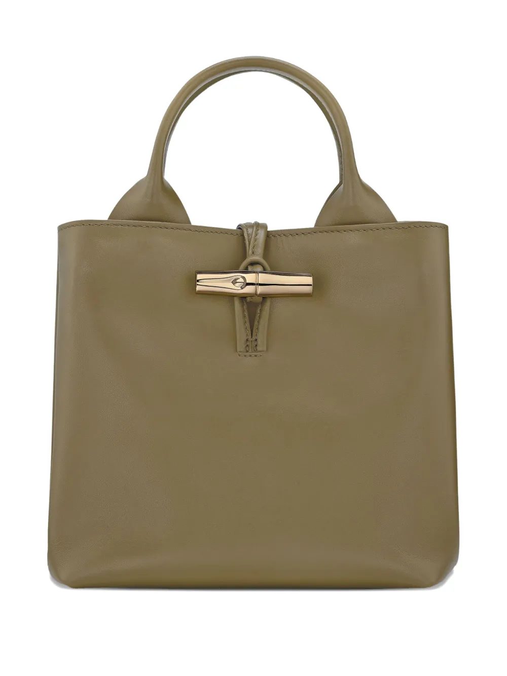 Longchamp small Le Roseau handbag - グリーン Longchamp small Le Roseau handbag - グリーン