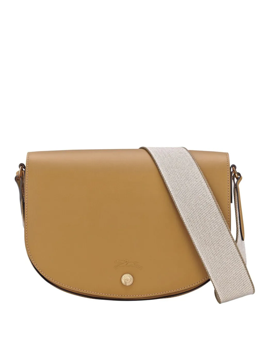 Сумка через плечо из телячьей кожи средней плотности Longchamp с клапаном и застежкой-молнией