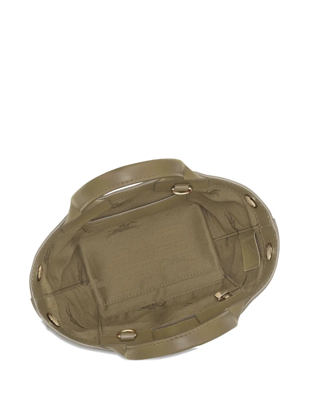 Longchamp Le Roseau XS clasp mini bag Groen