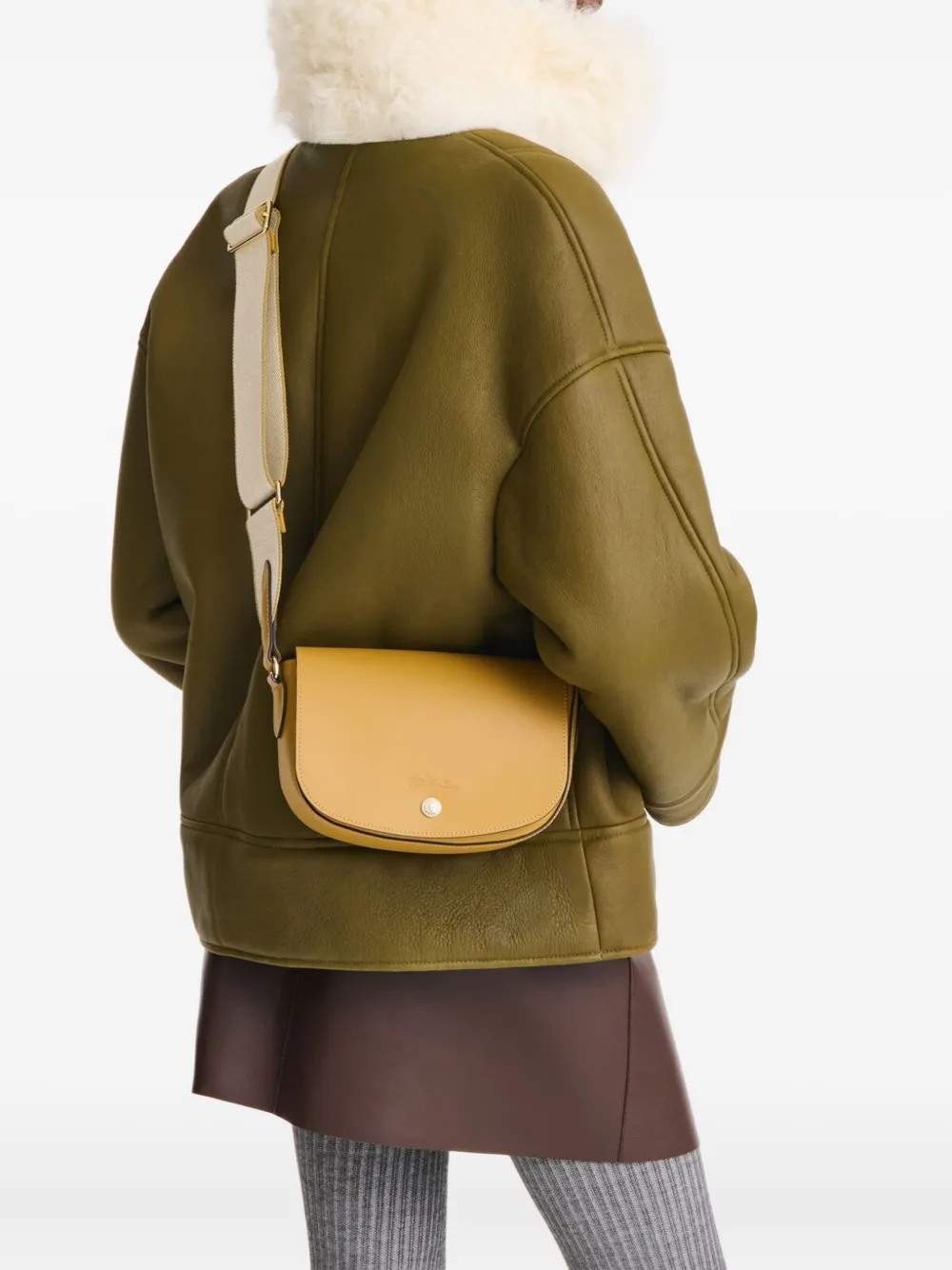 Longchamp Leren schoudertas - Bruin