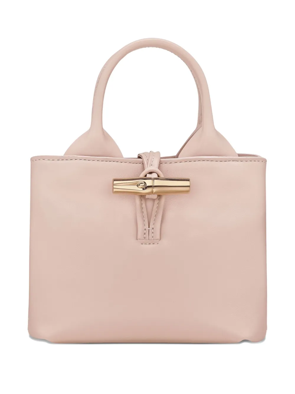 Longchamp Le Roseau レザーミニバッグ - ピンク Longchamp Le Roseau レザーミニバッグ - ピンク