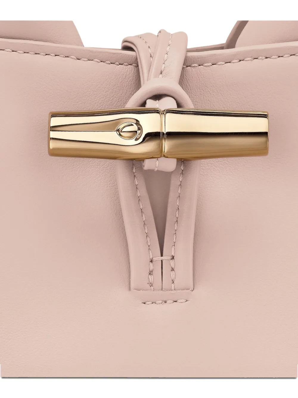 Longchamp Le Roseau leren mini-tas Roze