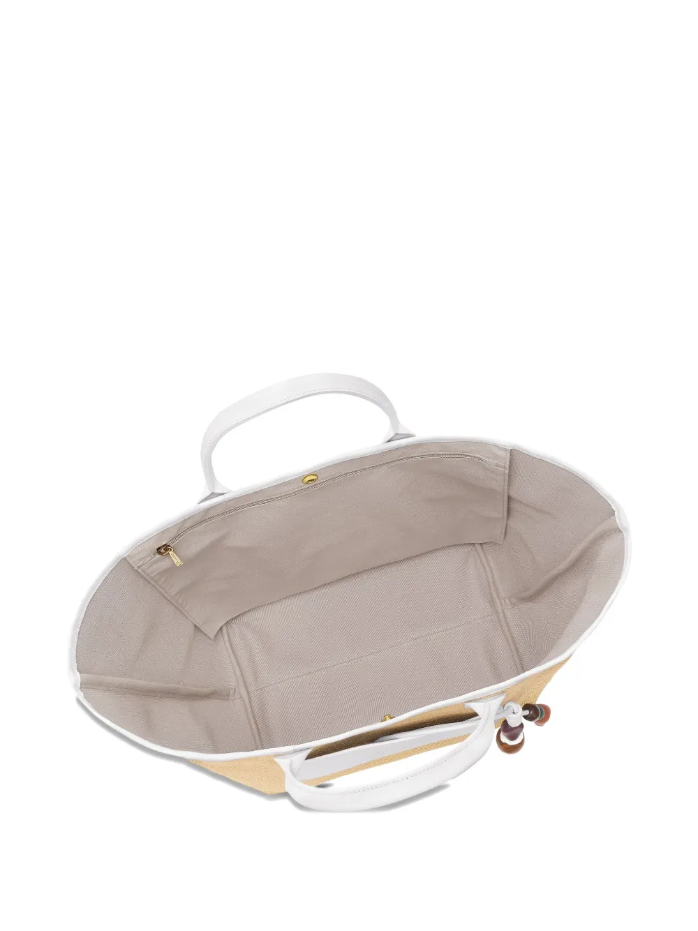 Longchamp Le Pliage medium shopper Wit