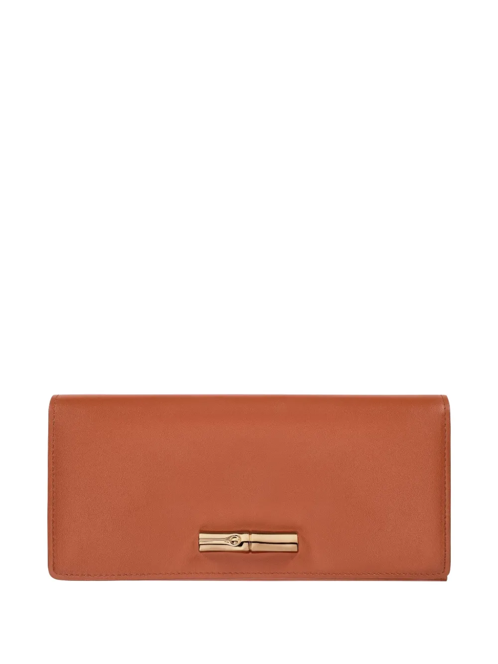 Longchamp Le Roseau leather wallet - ブラウン Longchamp Le Roseau leather wallet - ブラウン