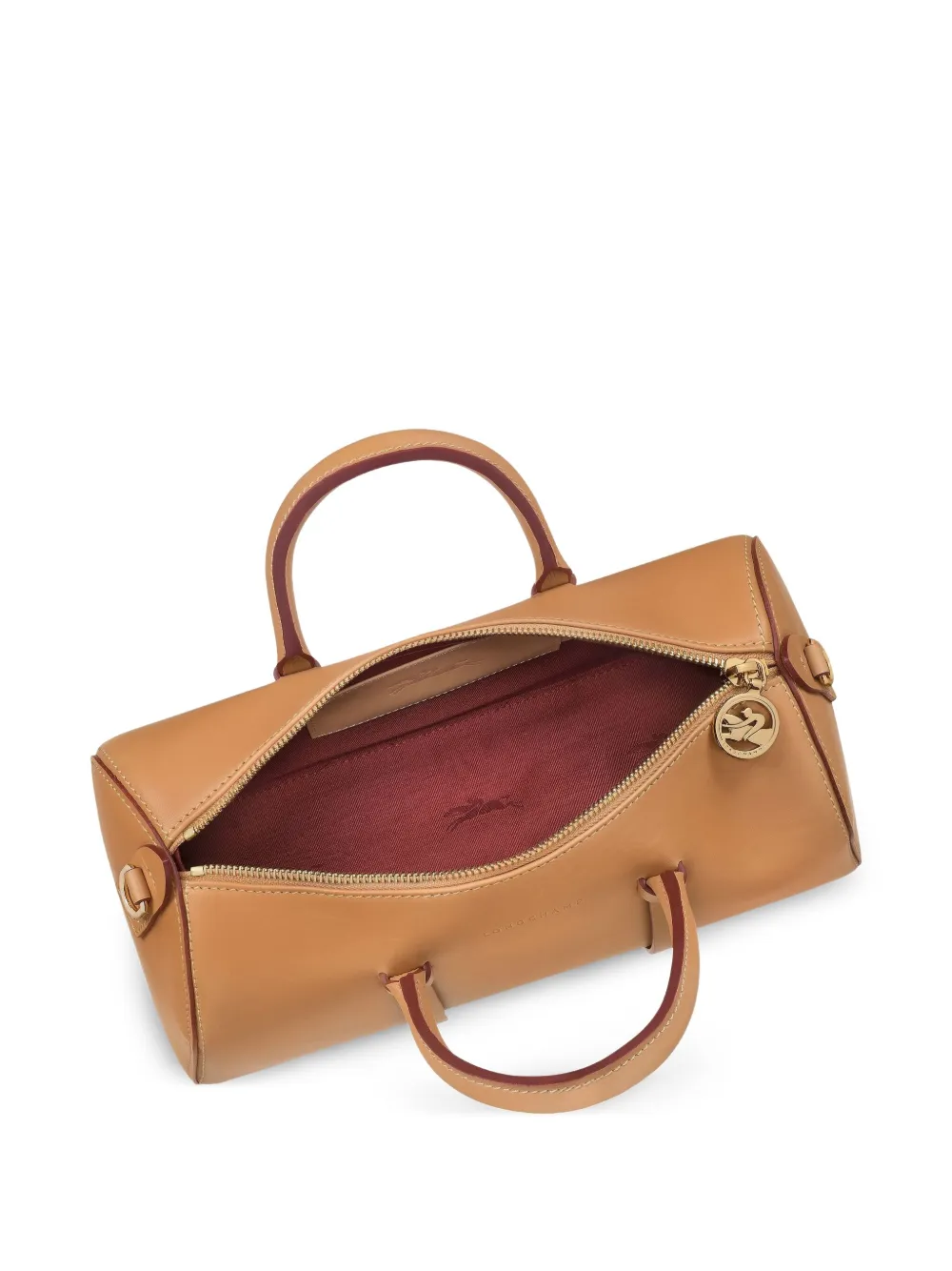 Longchamp Daylong leren handtas Beige