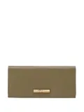 Longchamp Le Roseau bamboo-clasp leather wallet - Brown