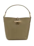 Longchamp toggle bucket bag - Green