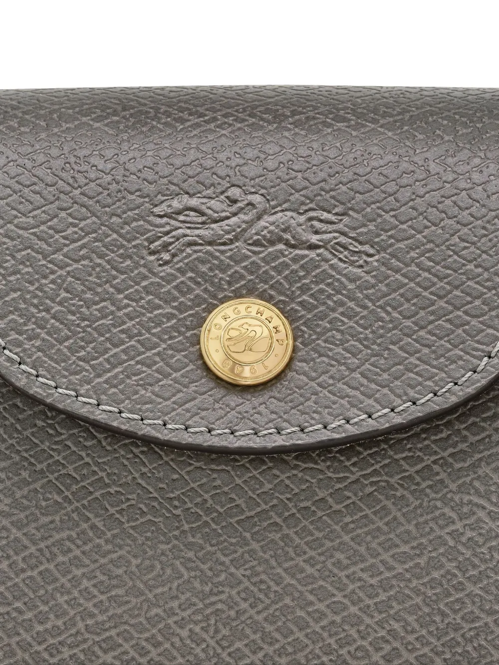 Longchamp Épure top-handle leather mini bag Grijs