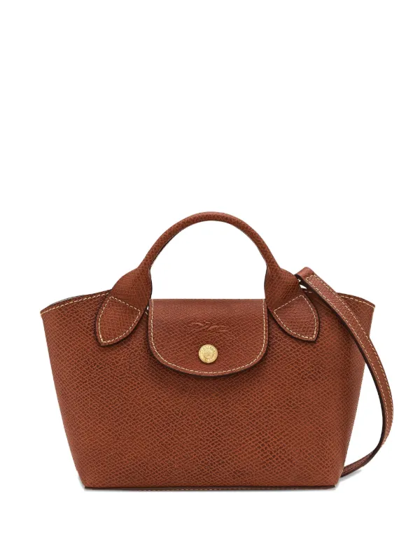 Longchampエピュレ テクスチャードレザーミニバッグ Longchamp エピュレ テクスチャードレザーミニバッグ | ブラウン