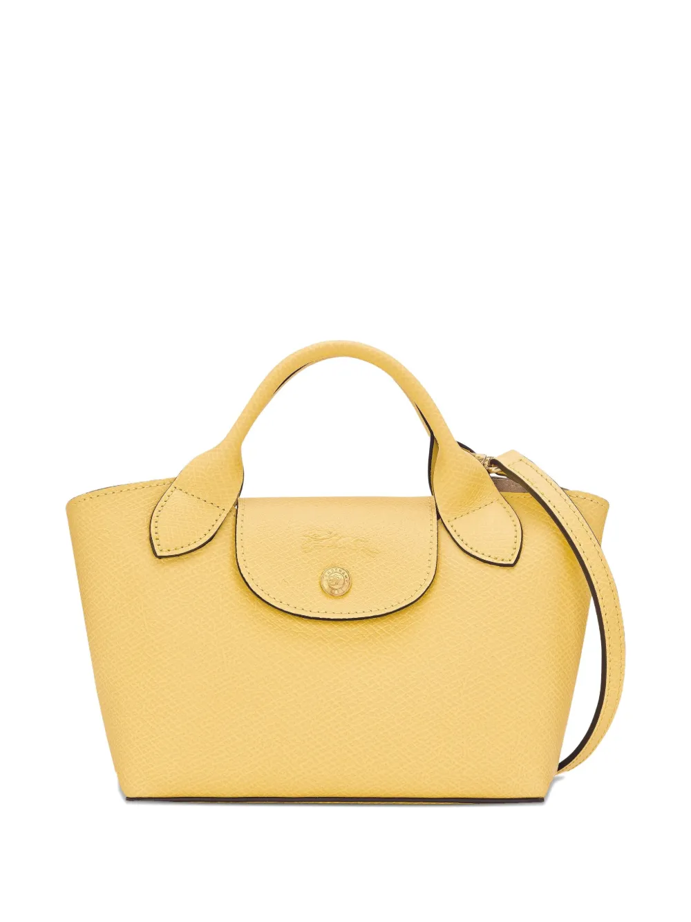 Longchamp Épure mini-tas Geel