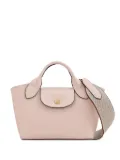 Longchamp top-handle leather mini bag - Pink