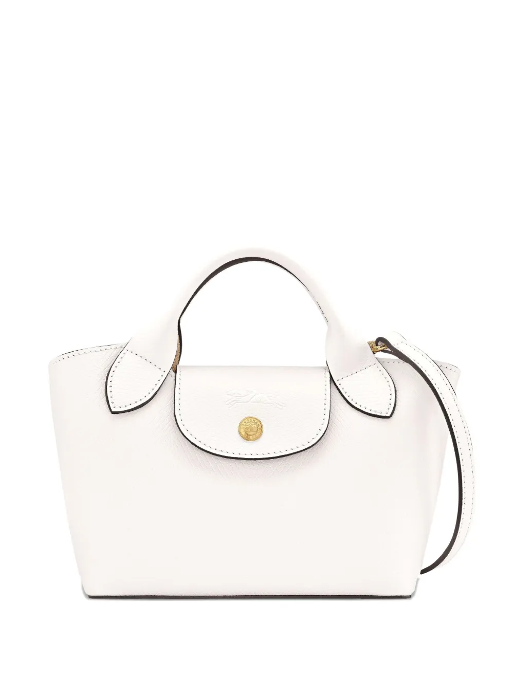 Épure embossed leather mini bag