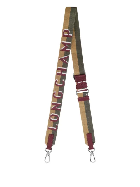 Longchamp logo-jacquard canvas shoulder strap