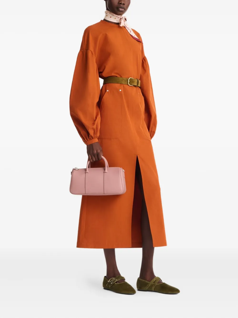 Longchamp medium Daylong top-handle tote bag Roze