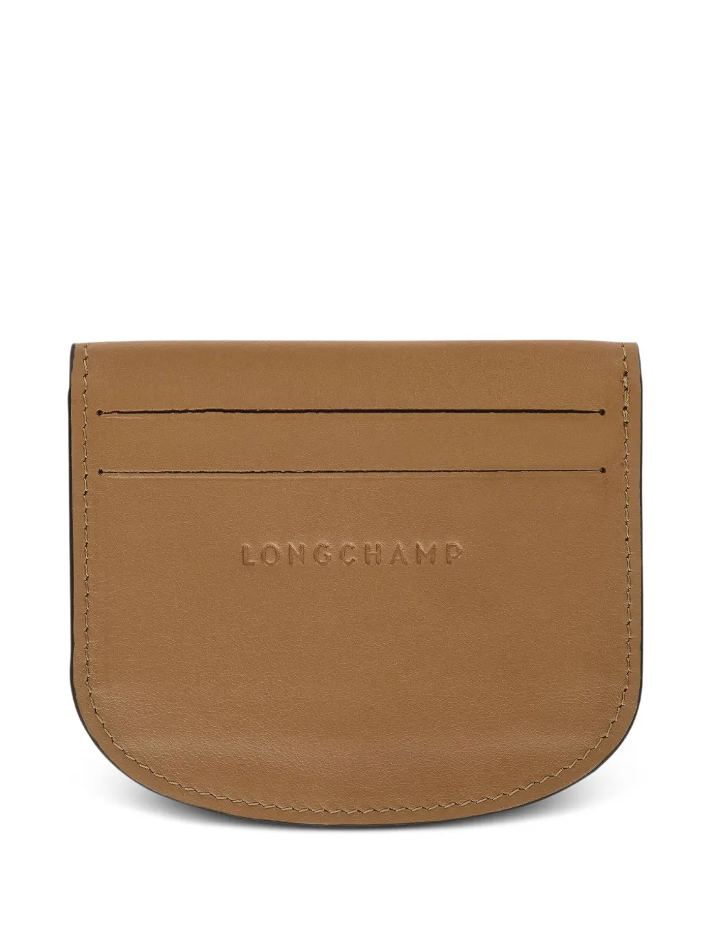Longchamp Le Pliage Logo-debossed Cardholder In Brown