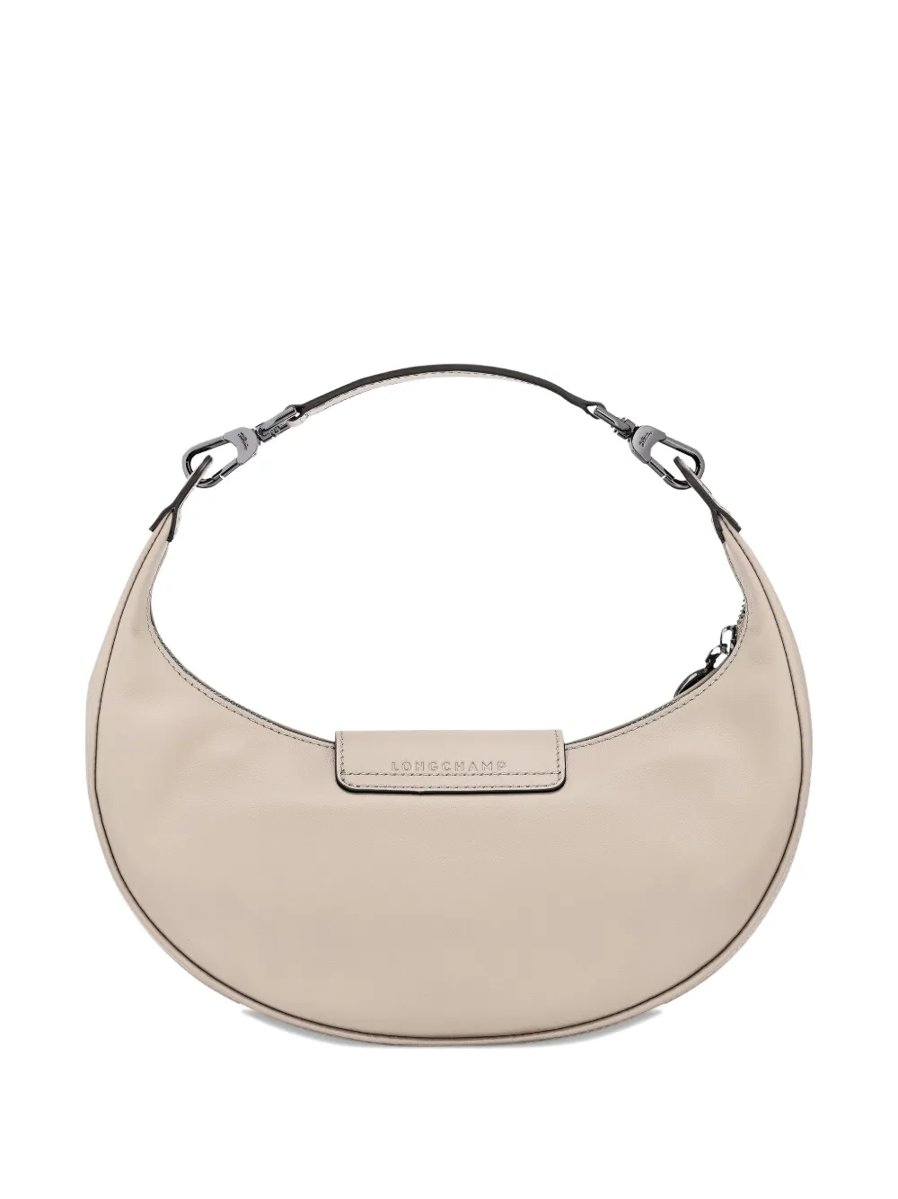 Longchamp Le Pilage gewelfde leren schoudertas Roze