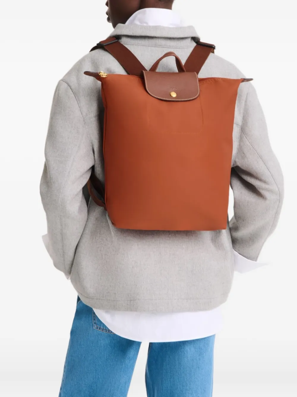 Longchamp Le Pliage rugzak Oranje