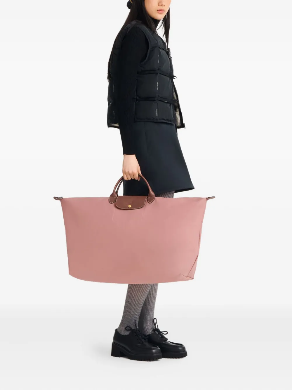 Longchamp Le Pliage shopper Roze