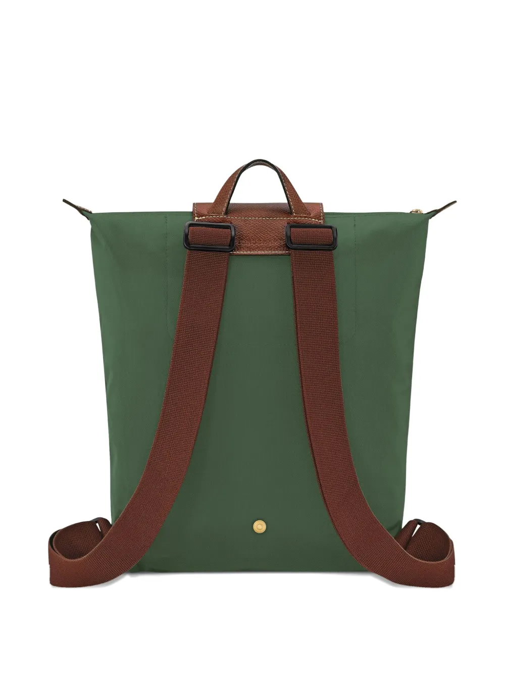 Longchamp Rugzak met logoplakkaat Groen