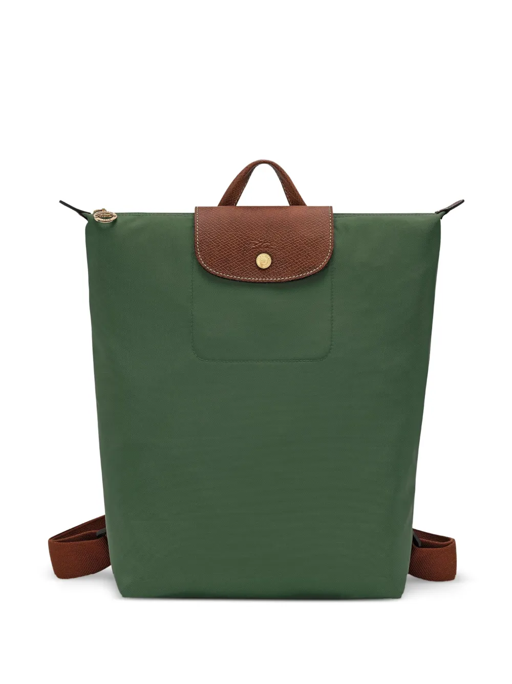 Longchamp Rugzak met logoplakkaat Groen