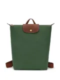 Longchamp logo-plaque backpack - Green