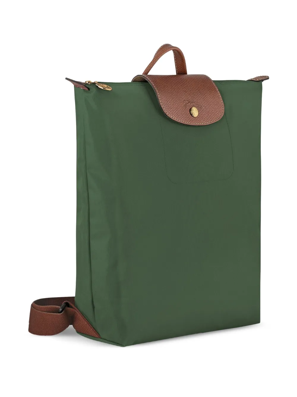 Longchamp Rugzak met logoplakkaat Groen