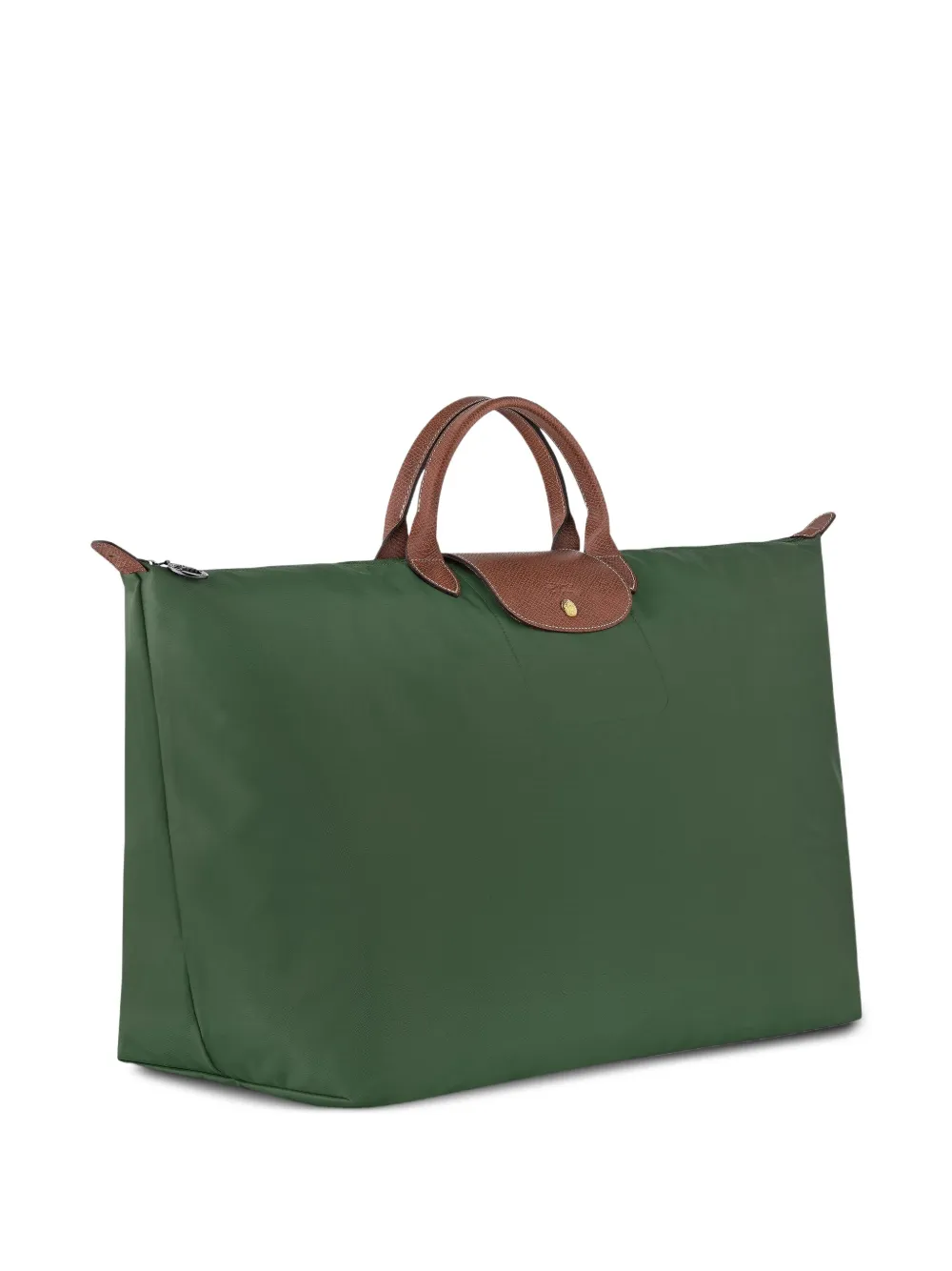 Longchamp Shopper met rits Groen